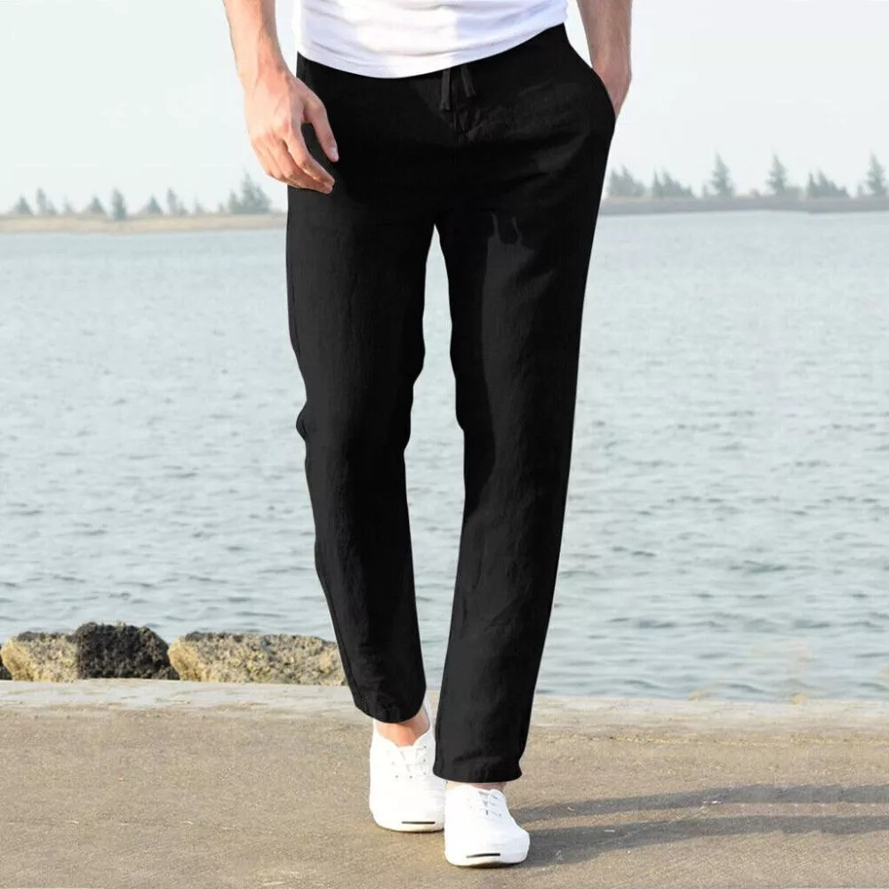 WHITE LINEN PANTS