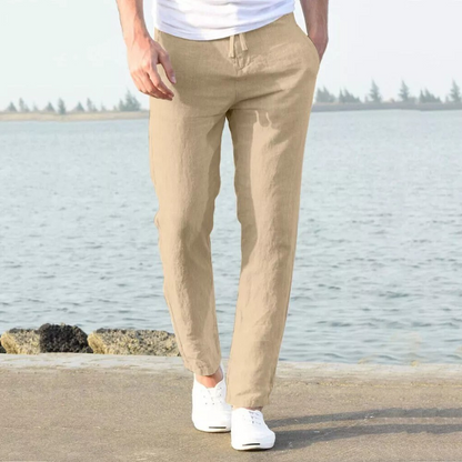 WHITE LINEN PANTS